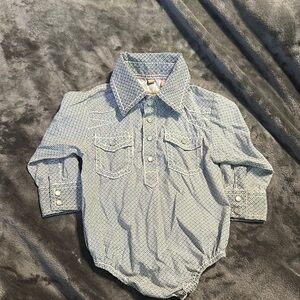 Raffi Blue Button Down Shirt Classic Collar